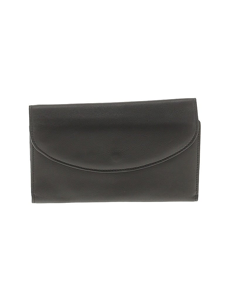 Stone Mountain Gray Black Leather Wallet One size - photo 1