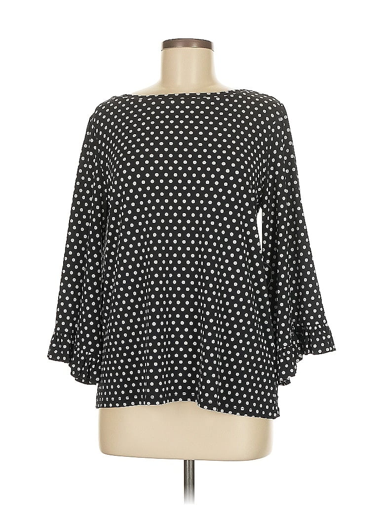 Pre-owned Michael Michael Kors 3/4 Sleeve Blouse In Black