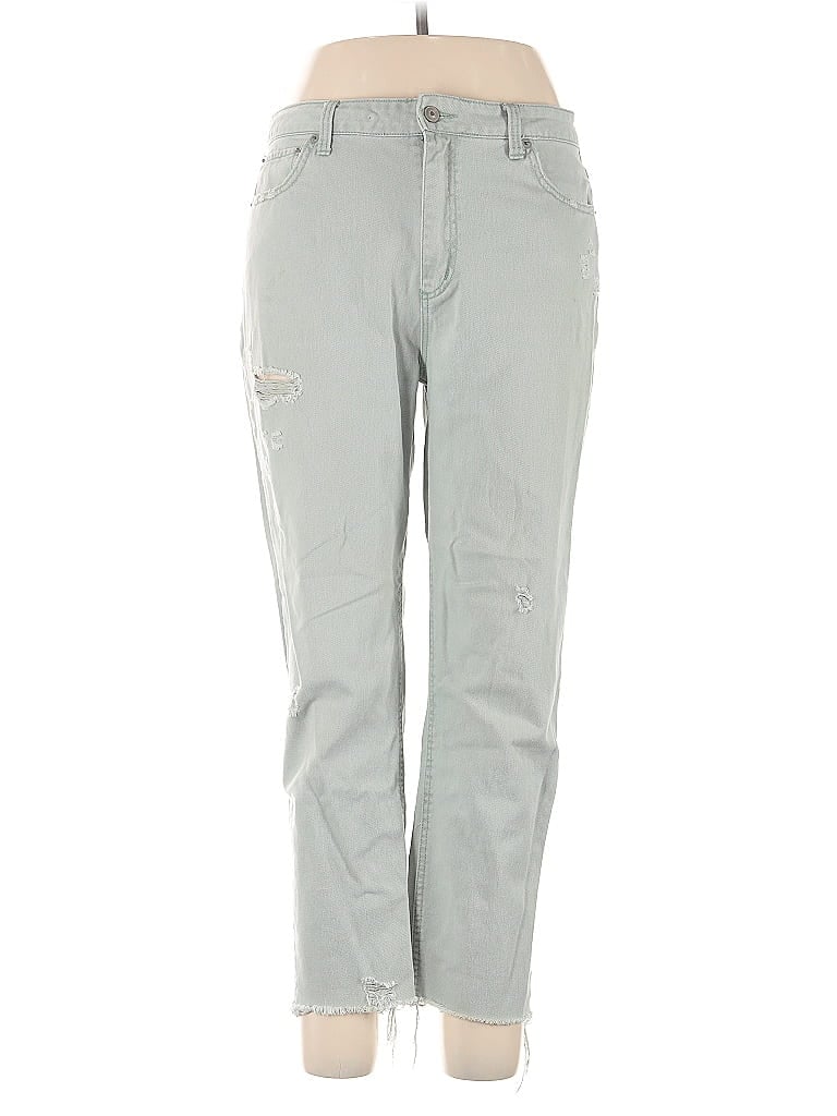 No Boundaries 100% Cotton Hearts Green Jeans Size 13 - photo 1