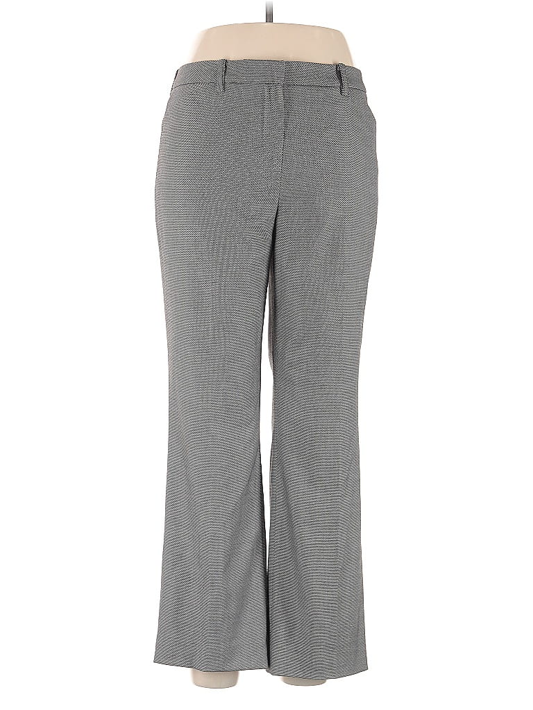 Doncaster Collection Chevron-herringbone Gray Dress Pants Size 10 - photo 1