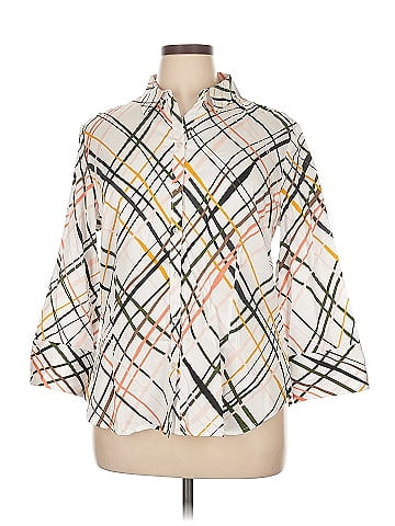 NY&C 3/4 Sleeve Button-Down Shirt (view 1)