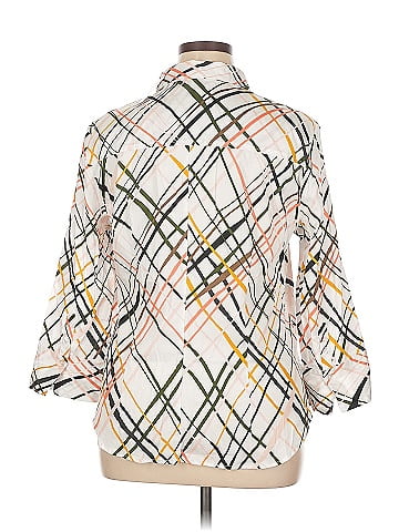 NY&C 3/4 Sleeve Button-Down Shirt (view 2)