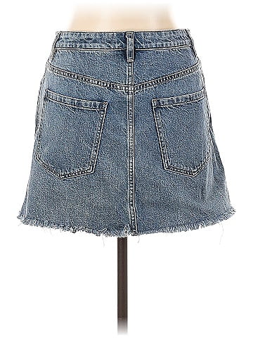 We the Free Denim Skirt (view 2)