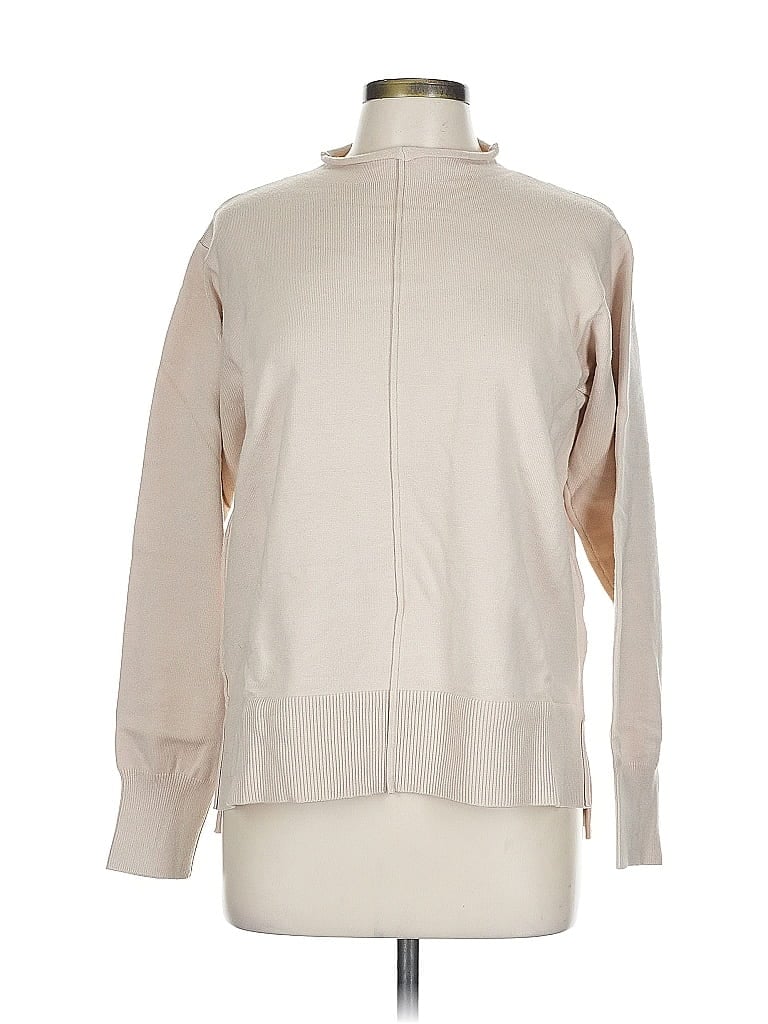 Pre-owned Unbranded Turtleneck Sweater In White