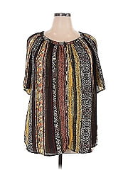 Roaman's Short Sleeve Blouse