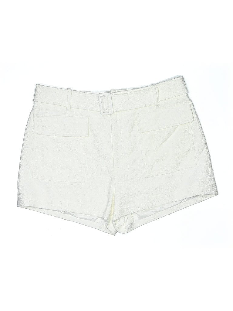 A.L.C. Solid Ivory White Shorts Size 14 - photo 1