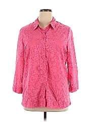Sag Harbor 3/4 Sleeve Button Down Shirt
