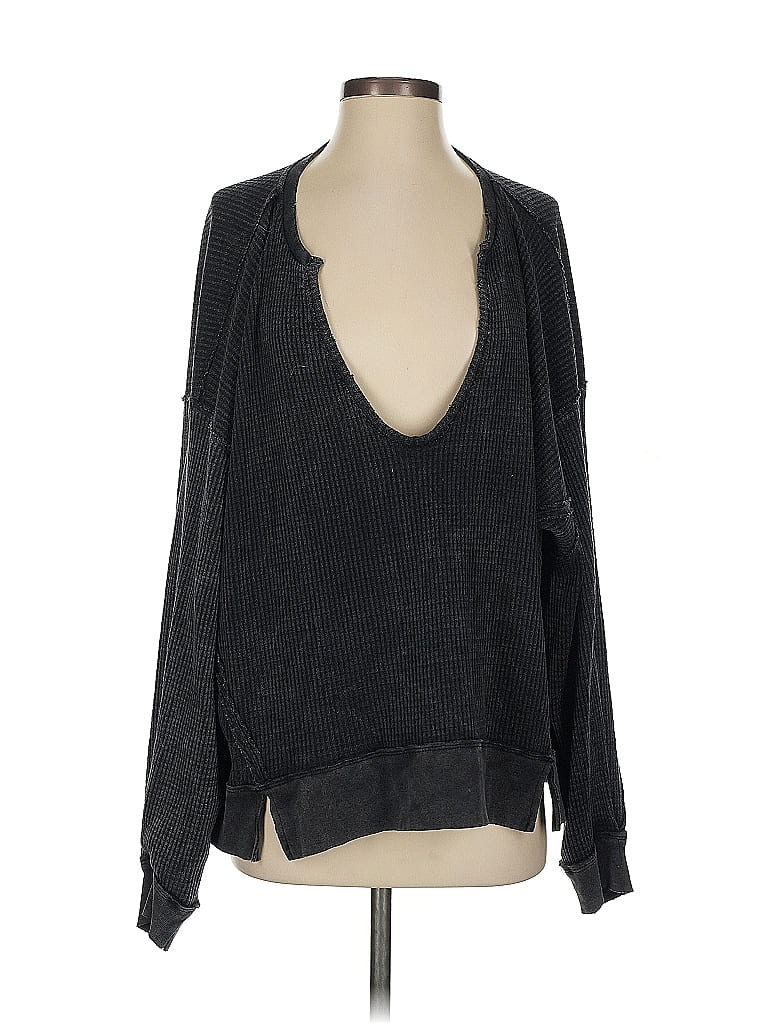 Pre-owned We The Free Long Sleeve T-shirt In Black