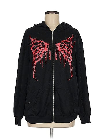 Romwe Zip Up Hoodie (view 1)