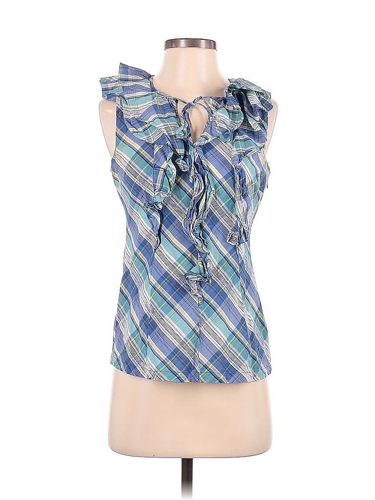 Fossil Blue Sleeveless Blouse Size XS - photo 1