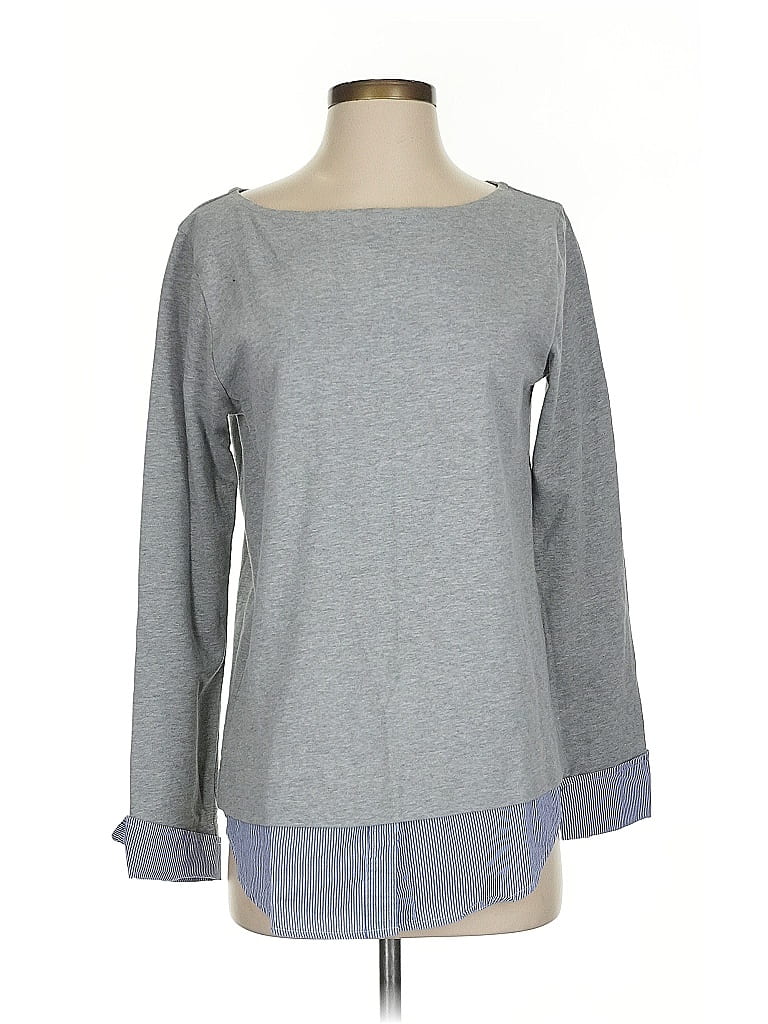 Pre-owned J.crew Mercantile Long Sleeve T-shirt In Gray