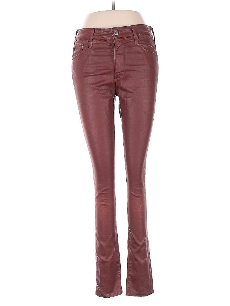 Pre-owned Adriano Goldschmied Casual Pants In Burgundy