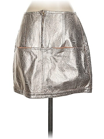 For Love & Lemons Faux Leather Skirt (view 2)