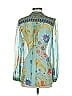 Hale Bob Teal 3/4 Sleeve Blouse Size S - photo 2