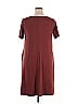 Zenana Solid Burgundy Casual Dress Size 1X - photo 2