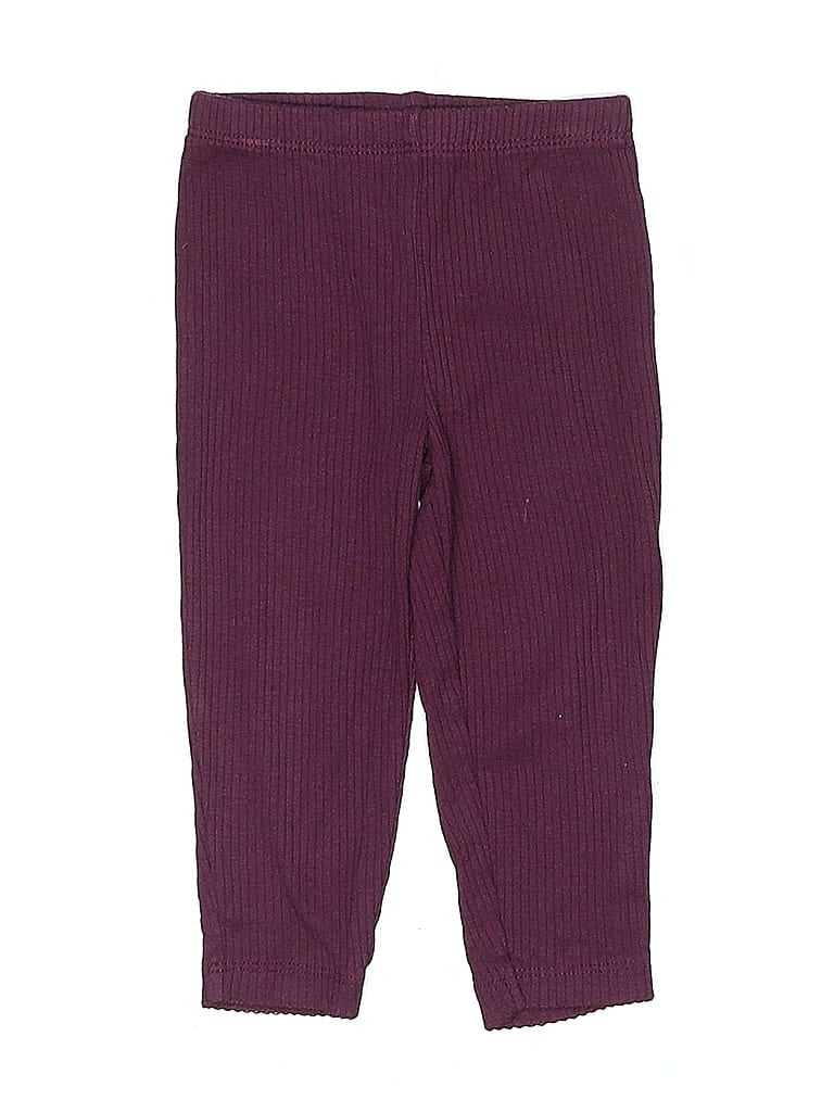 Carter's Solid Burgundy Casual Pants 9-12 MO / 12 MO - photo 1
