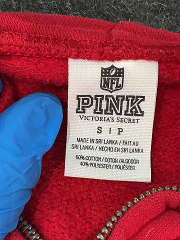 Victoria's Secret Pink Red Zip Up Hoodie Size S