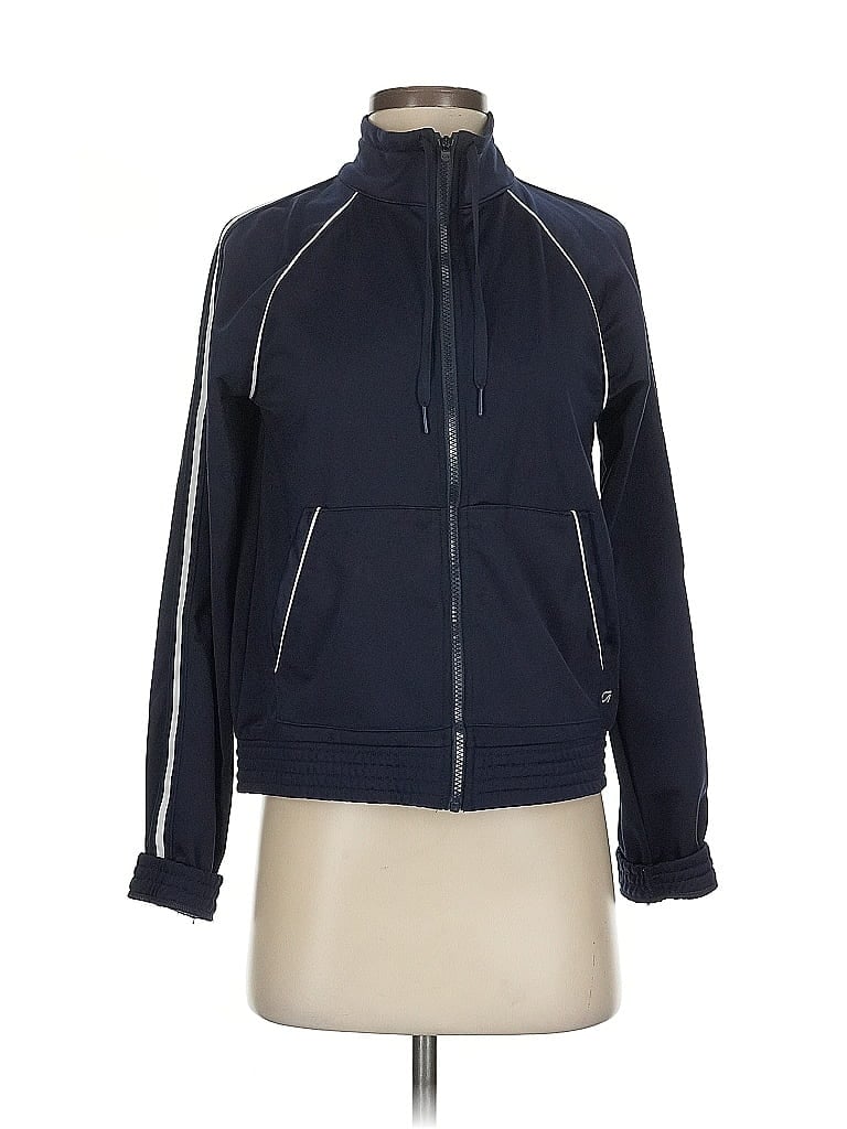 Pre-owned Gap Fit Track Jacket In Blue