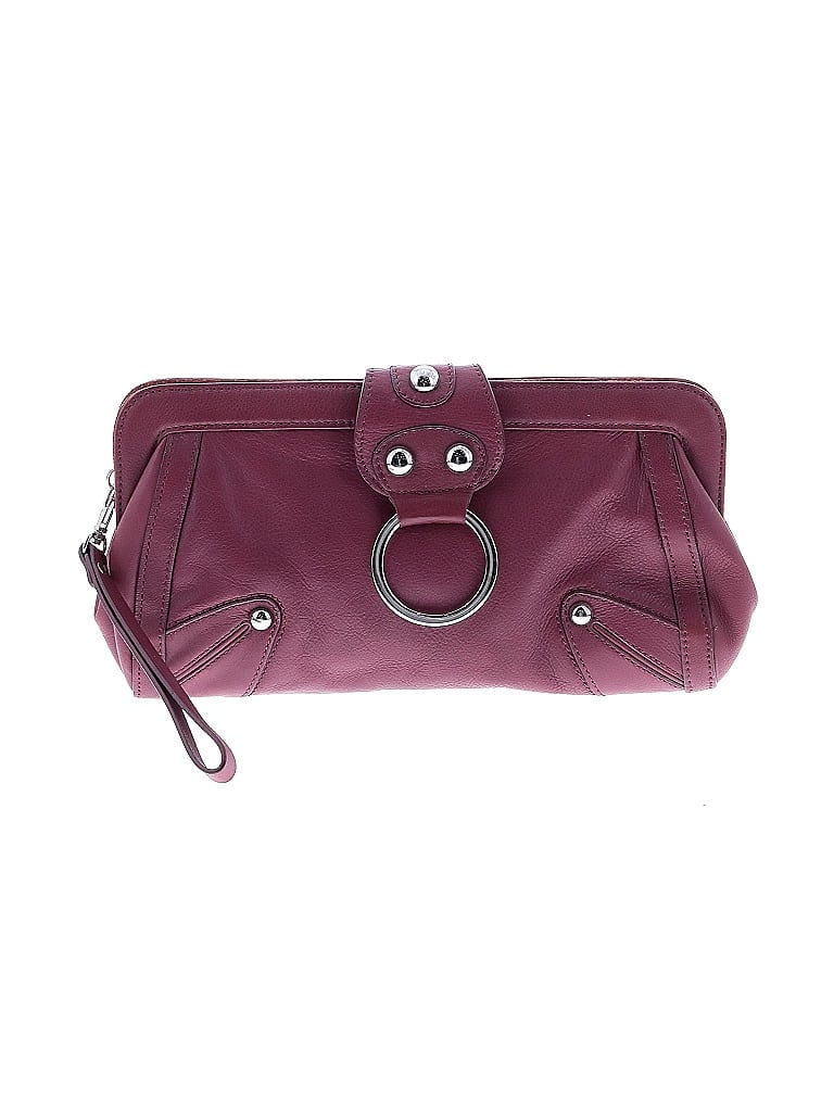 Westport 1962 Burgundy Leather Clutch One size - photo 1