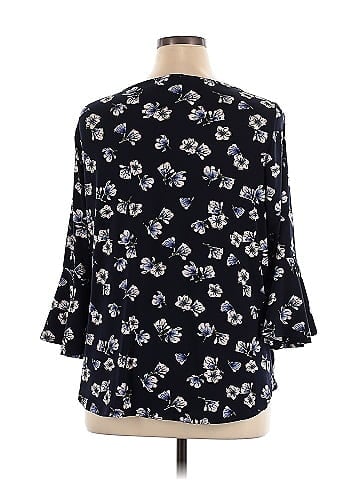 Carmen Carmen Marc Valvo 3/4 Sleeve Blouse (view 2)