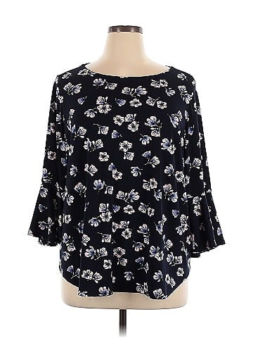 Carmen Carmen Marc Valvo 3/4 Sleeve Blouse (view 1)