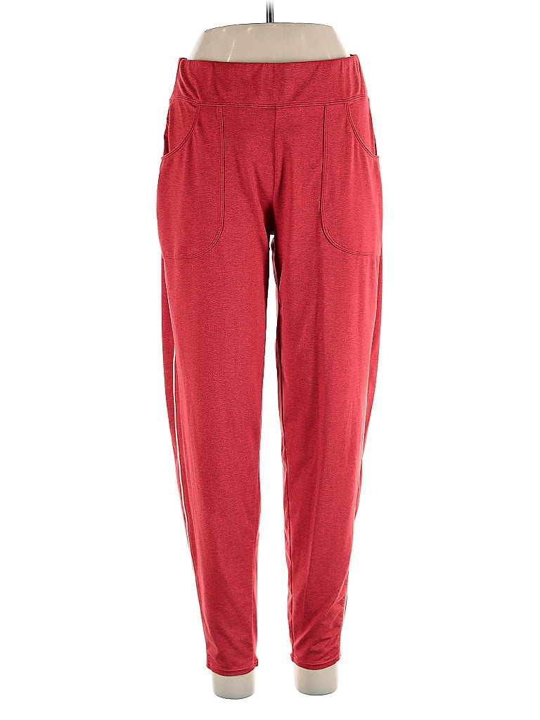 Oiselle Solid Red Casual Pants Size L - photo 1