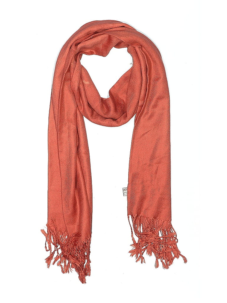 Pashmina 100% Pashmina Orange Scarf One size - photo 1
