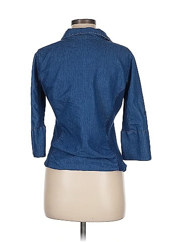 Ci Sono 3/4 Sleeve Button-Down Shirt (view 2)