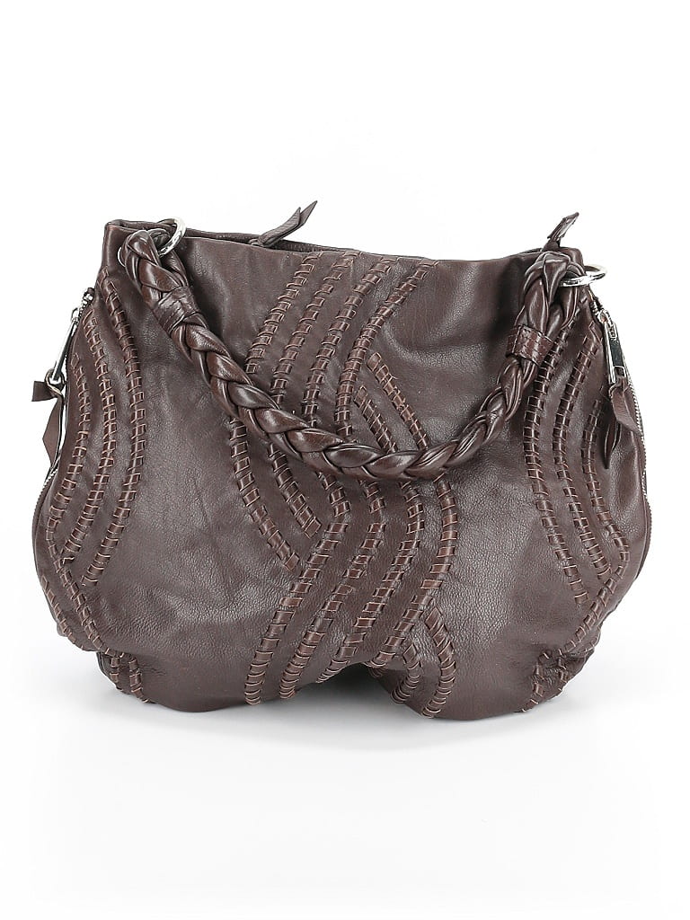 Kenar 100% Leather Brown Leather Hobo One size - photo 1