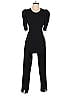 Black Halo Solid Black Jumpsuit Size 2 - photo 1