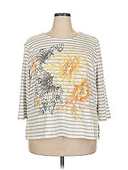Alfred Dunner 3/4 Sleeve T Shirt