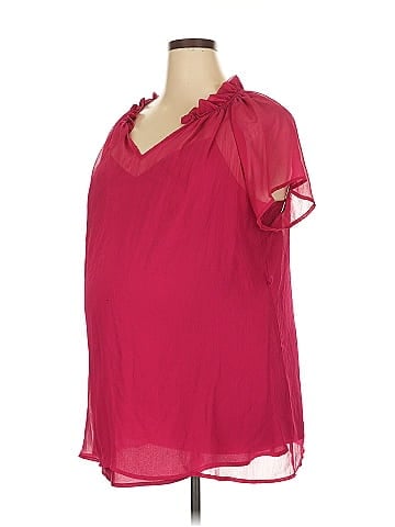 Duo Maternity Short Sleeve Blouse (view 1)