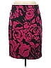 Express Design Studio Print Burgundy Formal Skirt Size 10 - photo 1