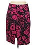 Express Design Studio Print Burgundy Formal Skirt Size 10 - photo 2