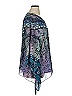 Belle By Kim Gravel 100% Polyester Blue 3/4 Sleeve Blouse Size XL - photo 4