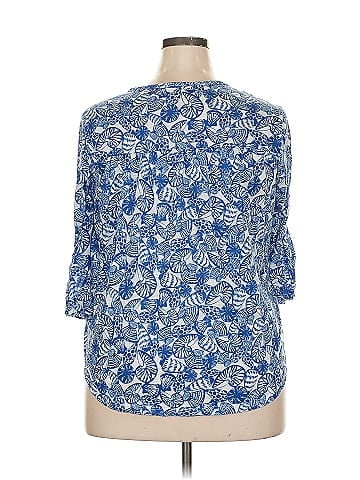 Palm Grove 3/4 Sleeve Blouse (view 2)