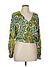 Tiny 100% Rayon Green Long Sleeve Blouse Size M - photo 1