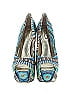 Wild Pair Graphic Teal Blue Heels Size 6 1/2 - photo 2