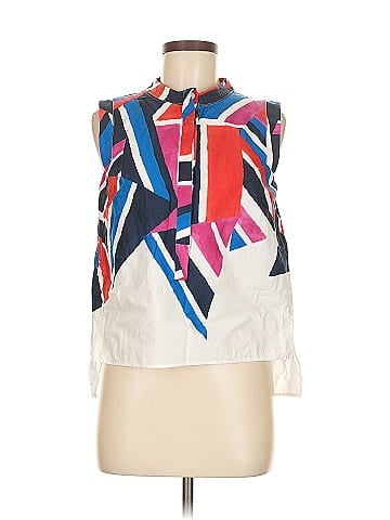 Milly Sleeveless Button-Down Shirt (view 1)