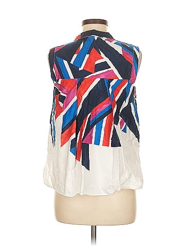 Milly Sleeveless Button-Down Shirt (view 2)