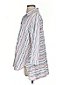 Habitat Stripes White 3/4 Sleeve Button-Down Shirt Size S - photo 5