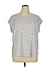 Athleta Silver Gray Short Sleeve T-Shirt Size 1X - photo 1
