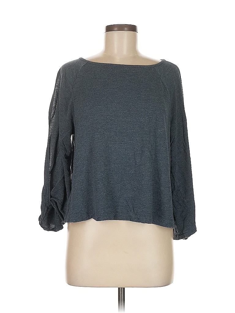 Ann Taylor LOFT Outlet Gray 3/4 Sleeve Top Size M - photo 1