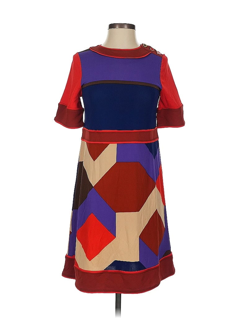 Marc by Marc Jacobs 100% Rayon Color Block Burgundy Casual Dress Size XS - photo 1