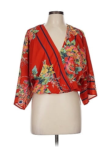 Flying Tomato 3/4 Sleeve Blouse (view 1)