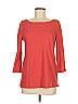 Ann Taylor LOFT Outlet 100% Cotton Red 3/4 Sleeve T-Shirt Size M - photo 1
