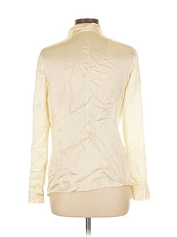 Magaschoni Long Sleeve Silk Top (view 2)