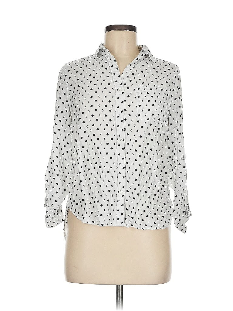 Pre-owned Velvet Heart Long Sleeve Blouse In White