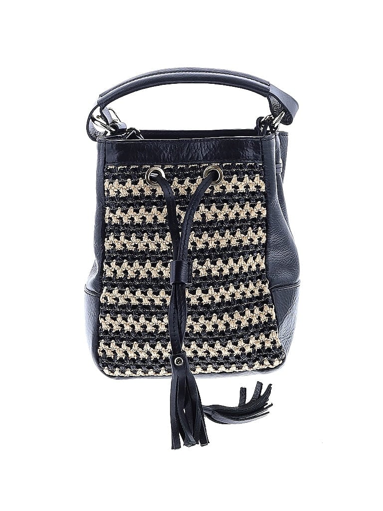 Divina Firenze Black Leather Bucket Bag One size - photo 1