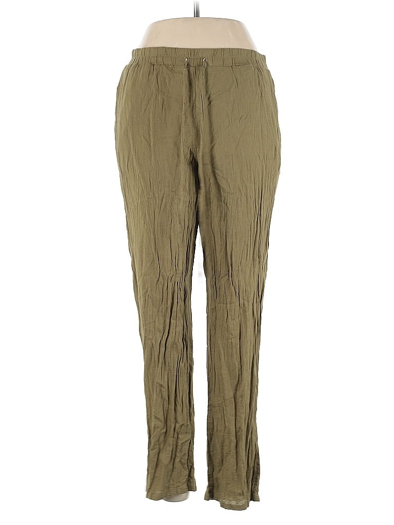 Pre-owned Michael Michael Kors Linen Pants In Green